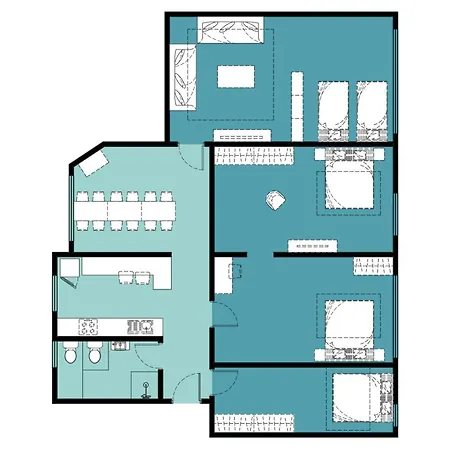 Oase Am Mauerpark - 4 Schlafzimmer - 130qm - Modern Apartmán Berlín